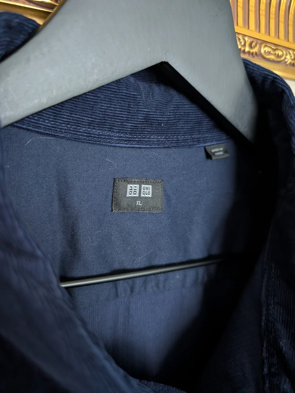 Uniqlo Dark Navy Corduroy Shirt XL